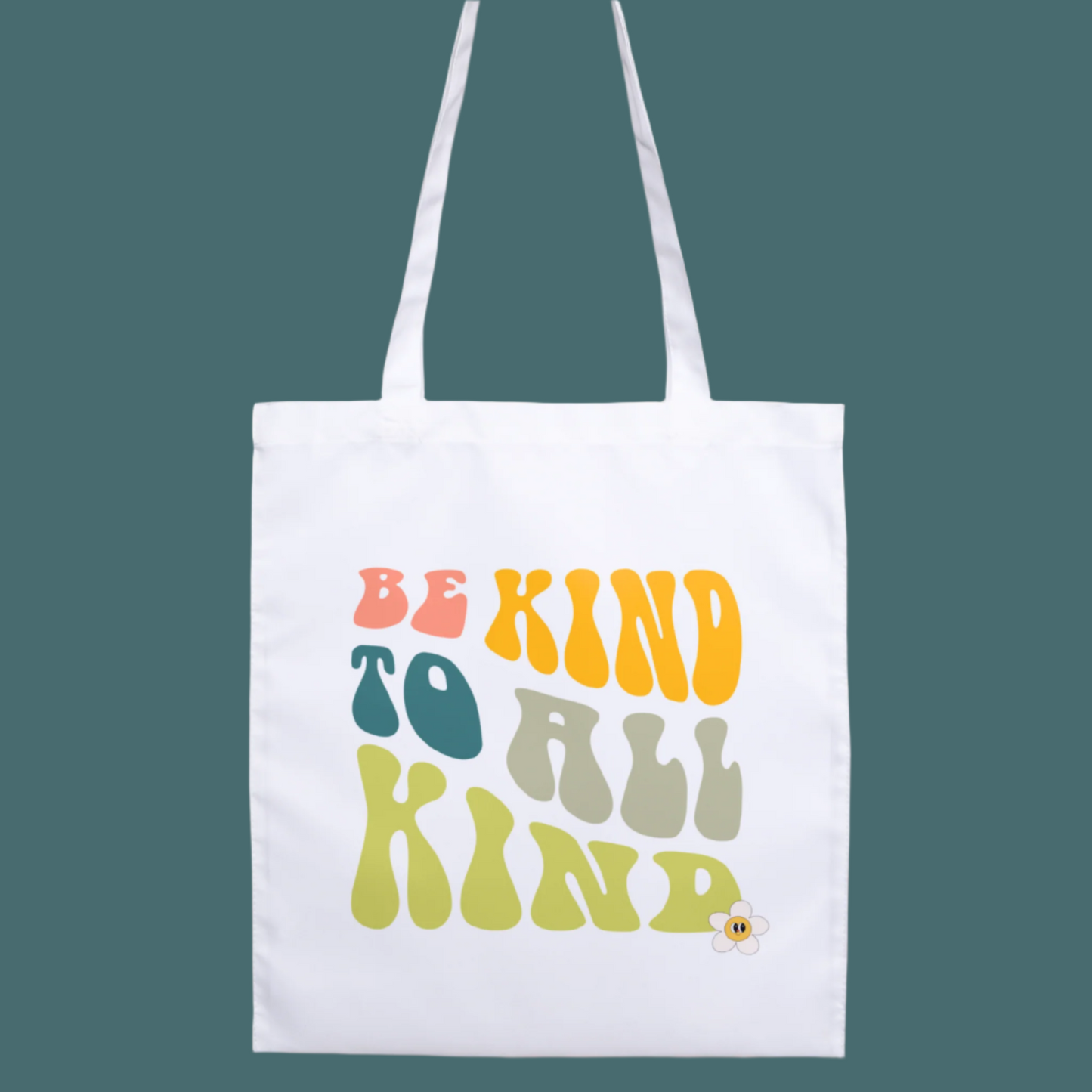 Be Kind to All Kind -Retro Groovy Tote Bag