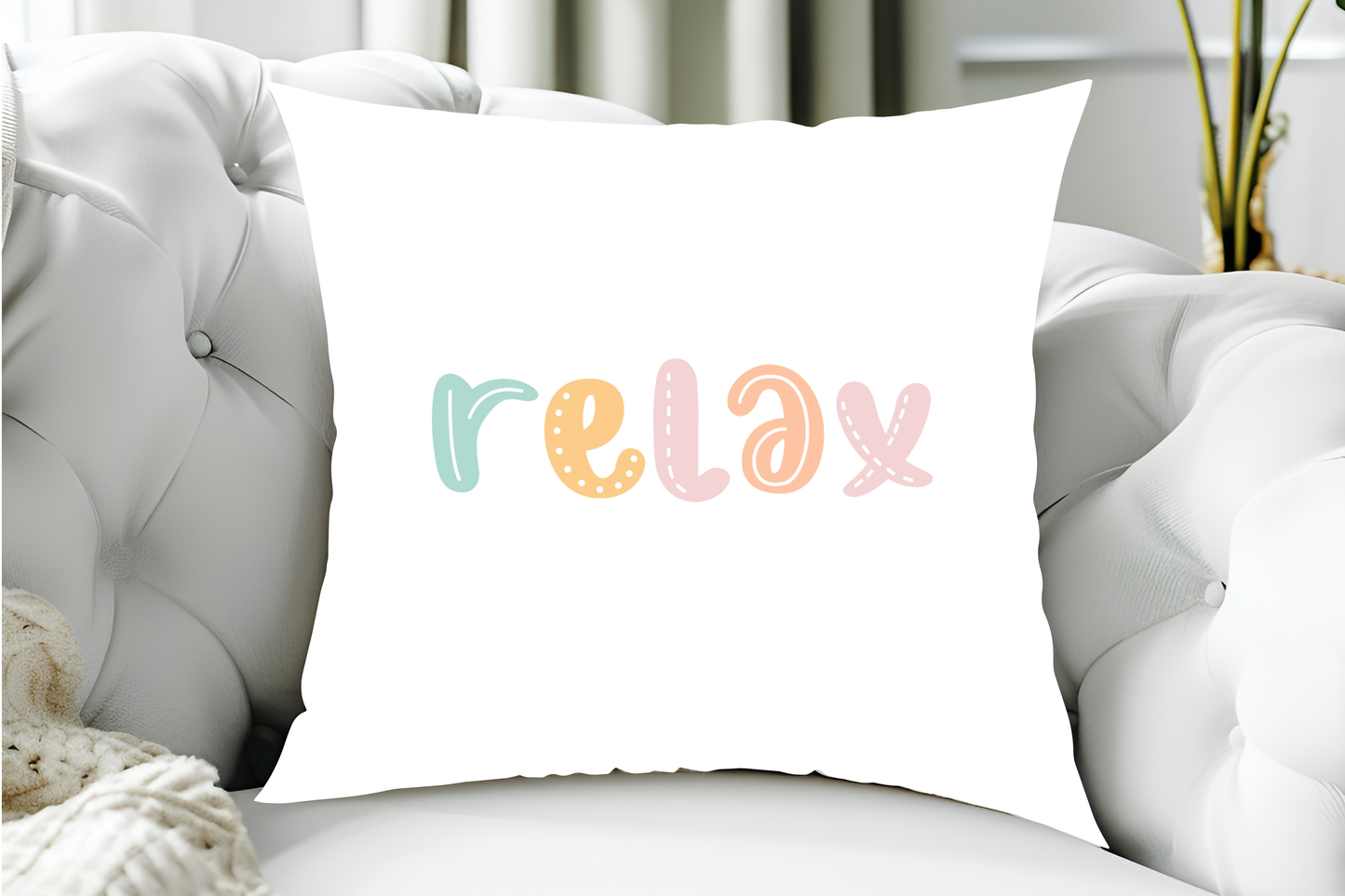 40x40cm Cute Pastel Relax Cushion Cover