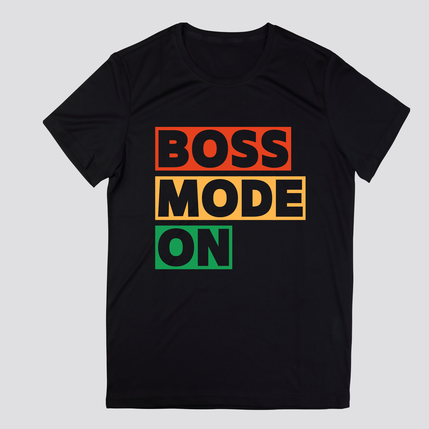 boss mode on mens black mental health tshirt