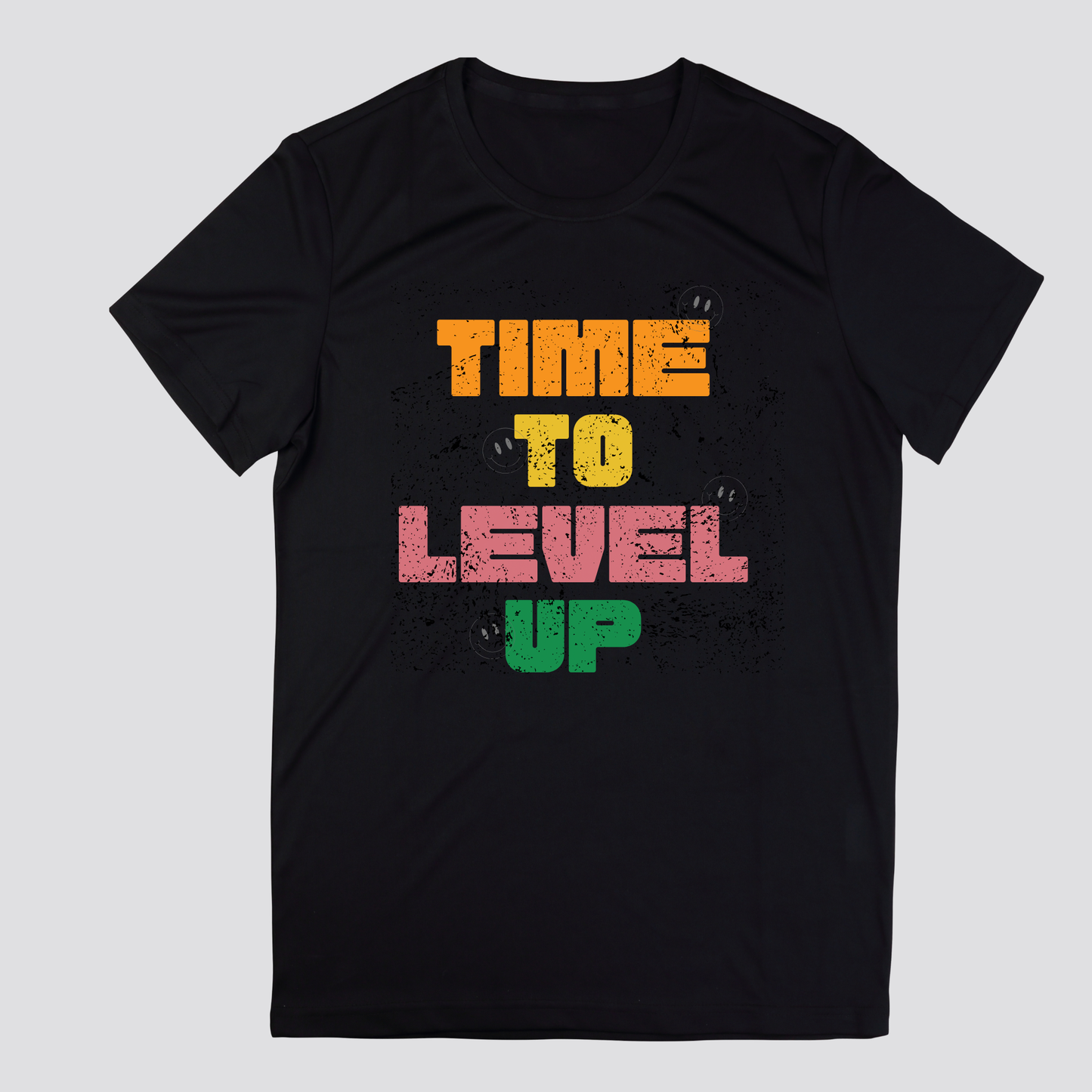 time to level up 80's style gamer retro mens mental health tshirt