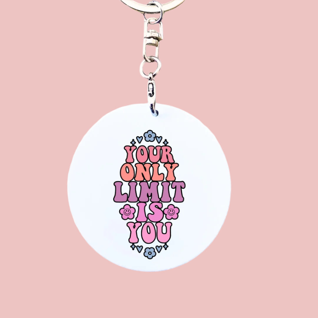 Your Only Limit is You - Retro Mental Health Inspired Keyring