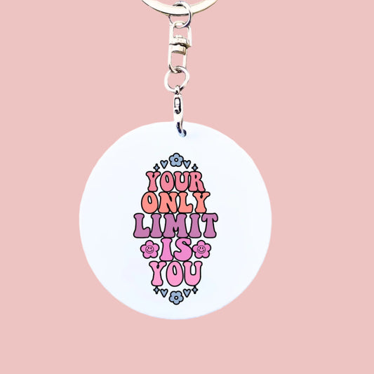 Your Only Limit is You - Retro Mental Health Inspired Keyring