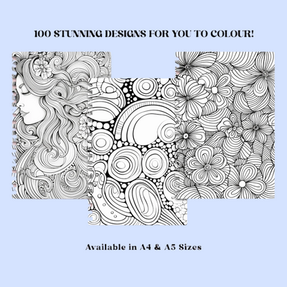 zentangle coloring book for adults spiral bound