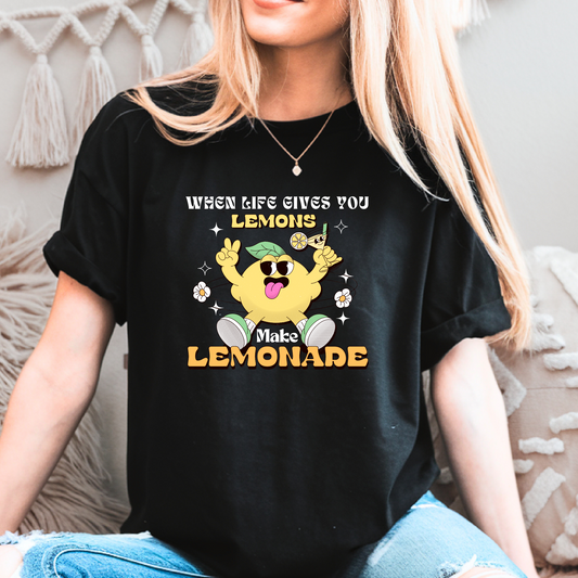 When_Life_Gives_You_Lemons_Make_Lemonade_Mental_Health_Awareness_T-shirt Black