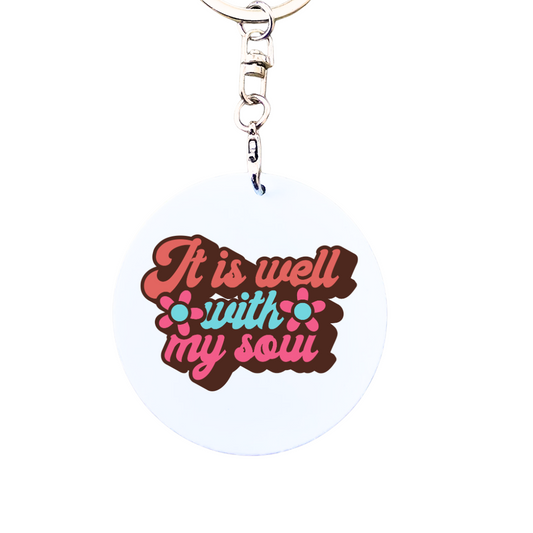 it_is_well_with_my_soul_mental_health_support_keyring_retro_vintage